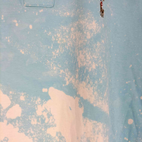 ポロラルフローレン POLO RALPH LAUREN PIMA SOFT TOUCH ブリーチプリント ポロシャツ メンズ import:XL